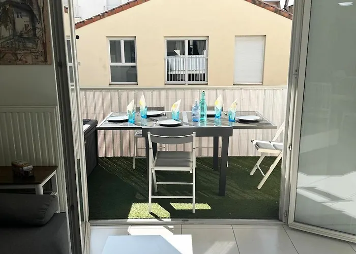 #sete Hyper-center Terrace Private Parking Lägenhet Sète